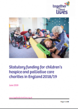 Statutory funding for children's hospice and palliative care charities in England 2018/19